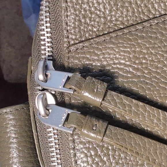 ALLSAINTS Anouck Leather Sling Olive Green - Picture 2 of 12